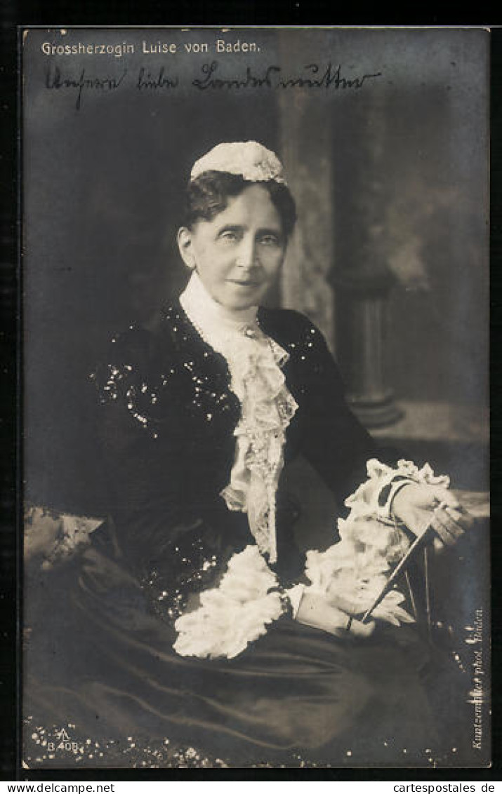 AK Grossherzogin Luise Von Baden  - Royal Families
