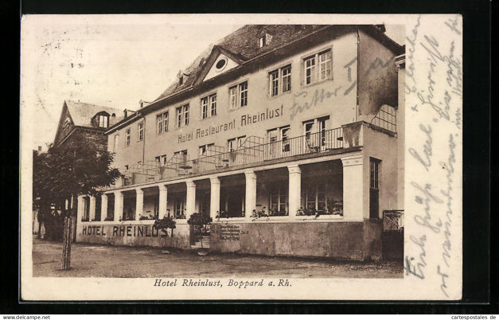 AK Boppard A. Rh., Hotel Rheinlust, Bes. Jos. Christ  - Boppard