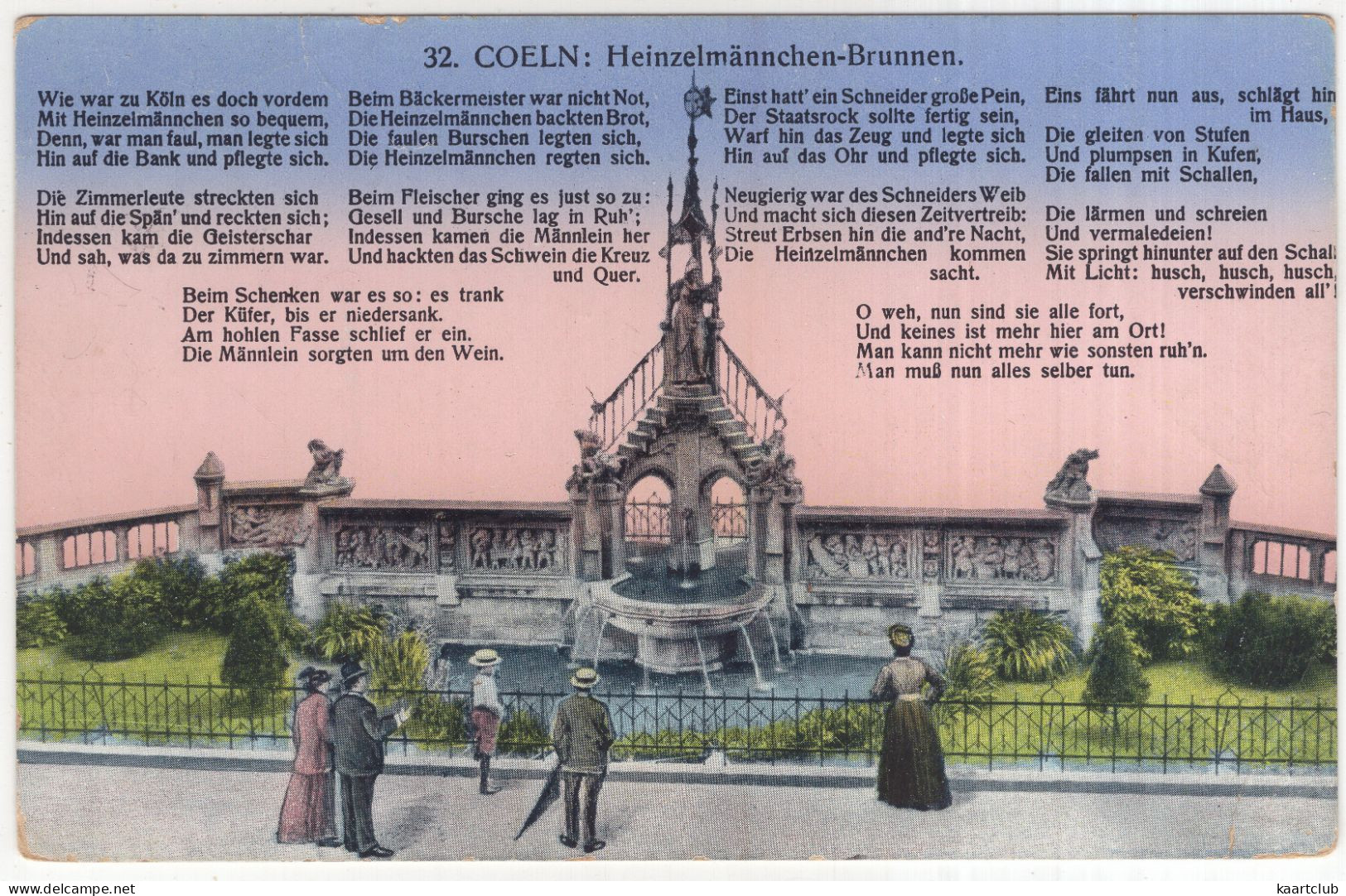 32.  Coeln : Heinzelmännchen-Brunnen. - (Deutschland) - 1915 - Koeln