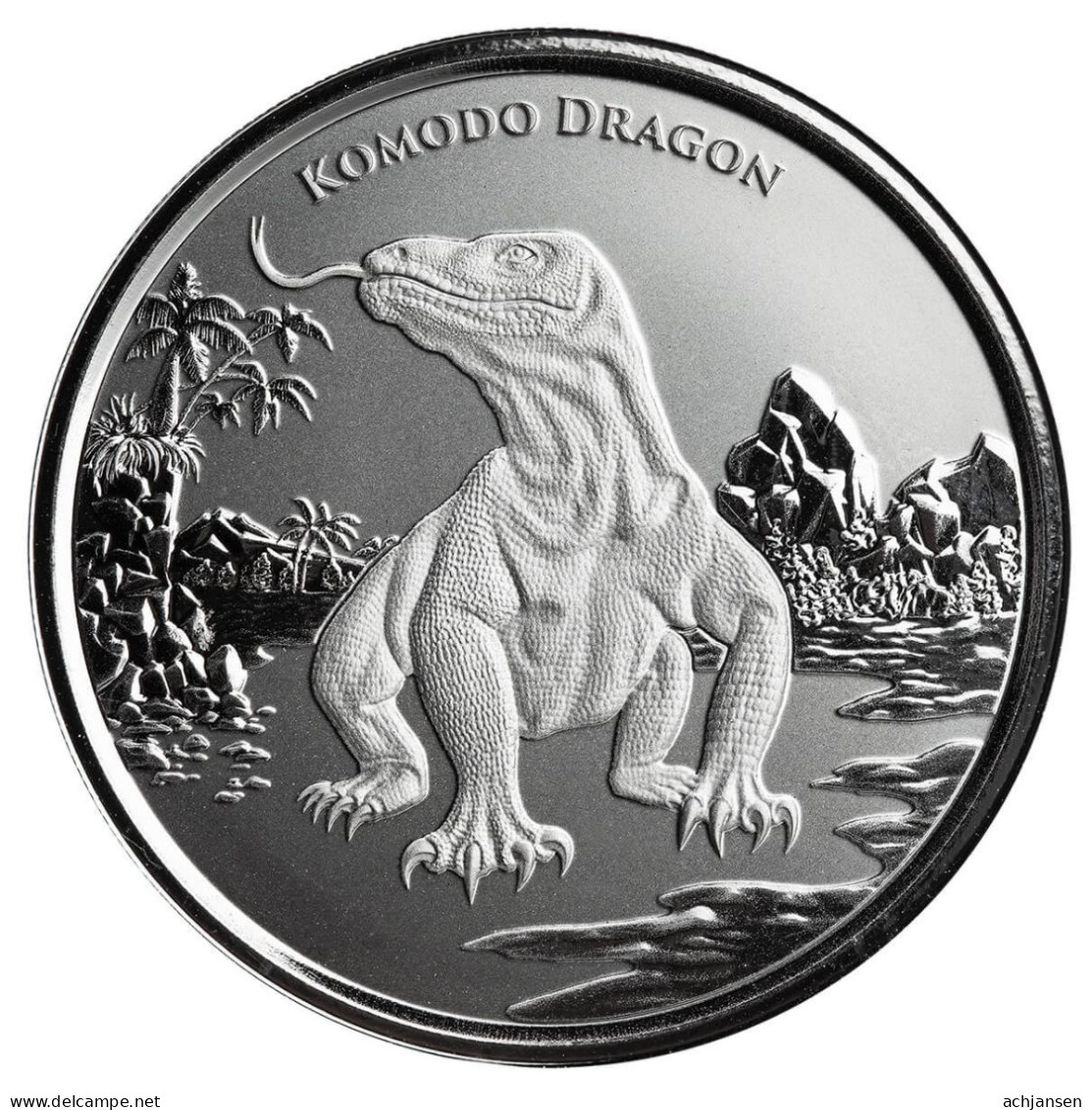 Tokelau, Komodo Dragon 2022 - 1 Oz. Pure Silver - Nouvelle-Zélande