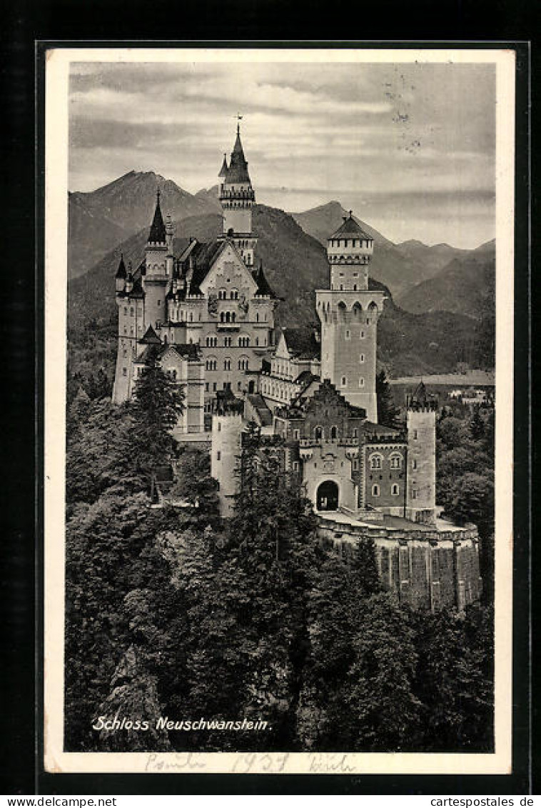 AK Das Schloss Neuschwanstein, Gesamtansicht  - Autres & Non Classés