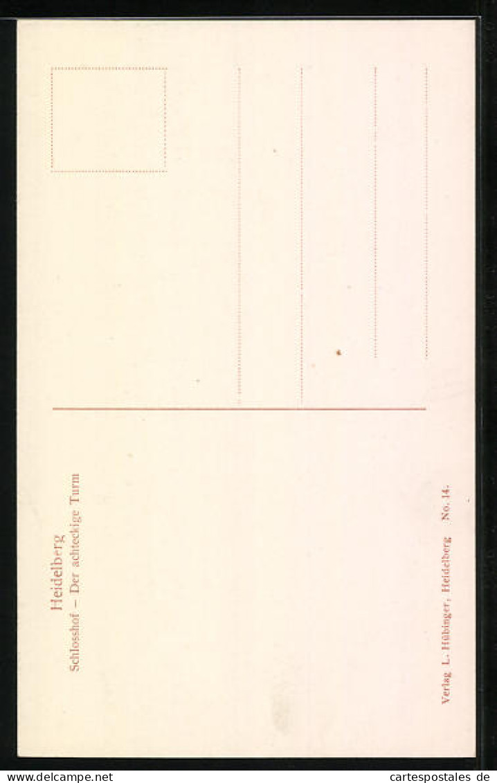 AK Heidelberg, Schloss, Der Achteckige Turm Am Schlosshof  - Sonstige & Ohne Zuordnung