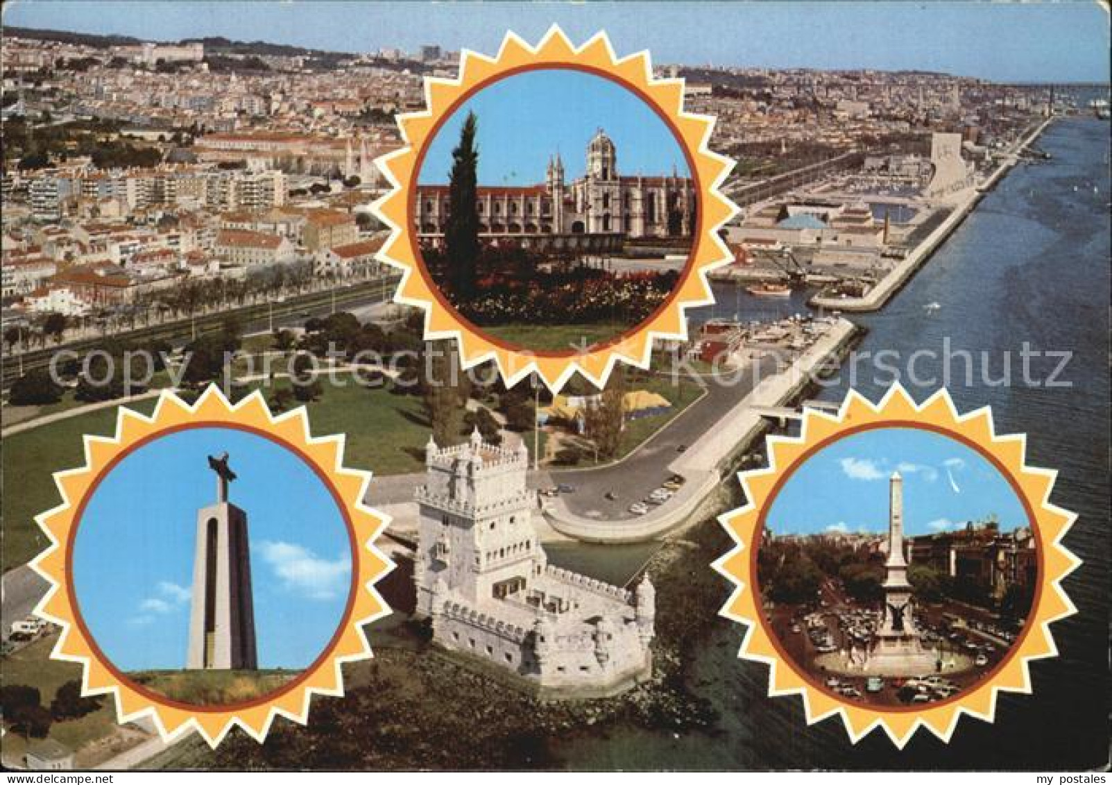 72557674 Lisboa Schloss Denkmal  Luftaufnahme Portugal - Other & Unclassified