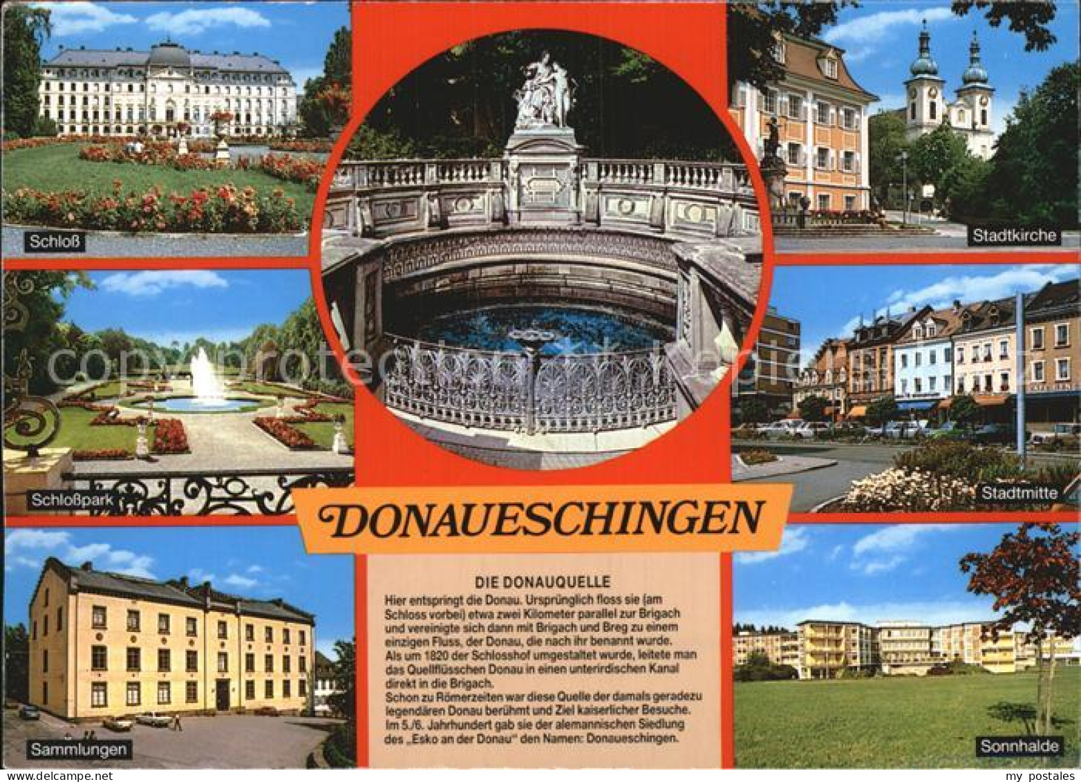 72557587 Donaueschingen Schloss Stadtkirche Schlosspark Sonnhalde Sammlungen Don - Donaueschingen