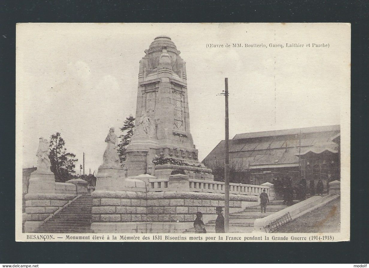 CPA - 25 - Besançon - Monument élevé à La Mémoire Des 1531 Bisontins Morts Pour La France Pendant La Grande Guerre - Besancon