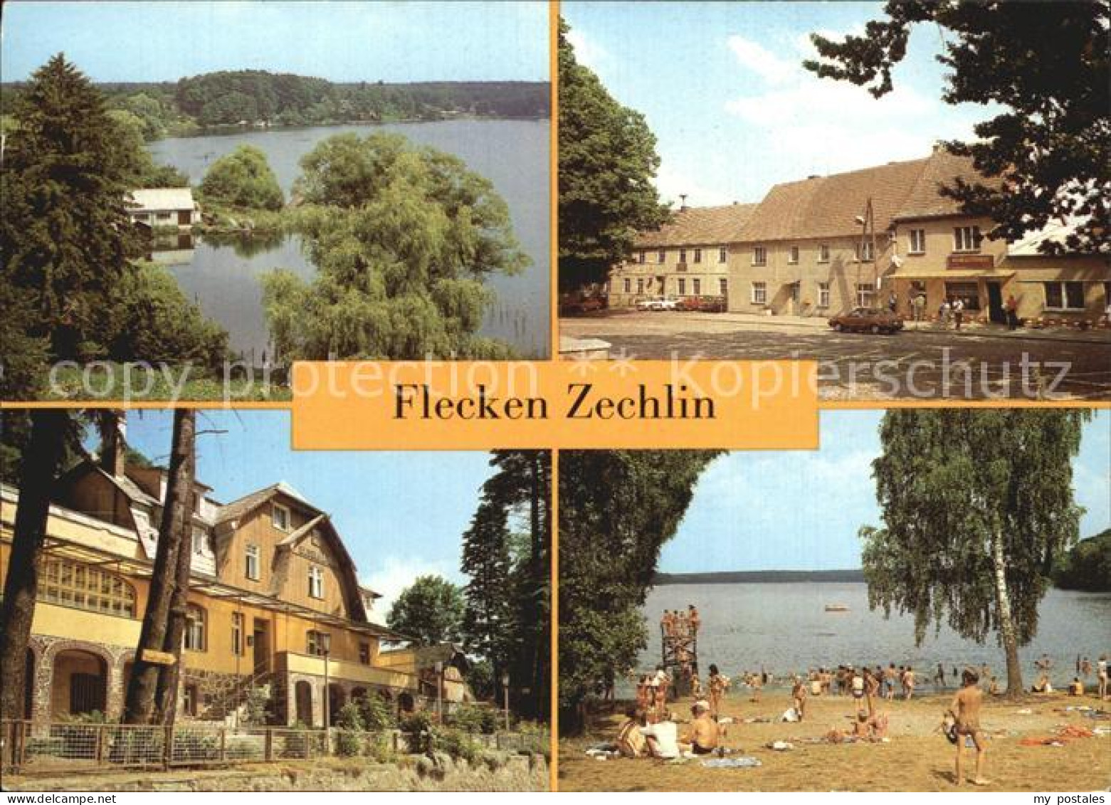 72557422 Flecken Zechlin Markt FDGB Erholungsheim Eisenhoehe Zechiner See Strand - Zechlinerhütte