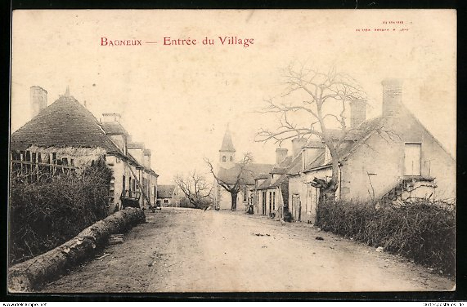 CPA Bagneux, Entrée Du Village  - Autres & Non Classés