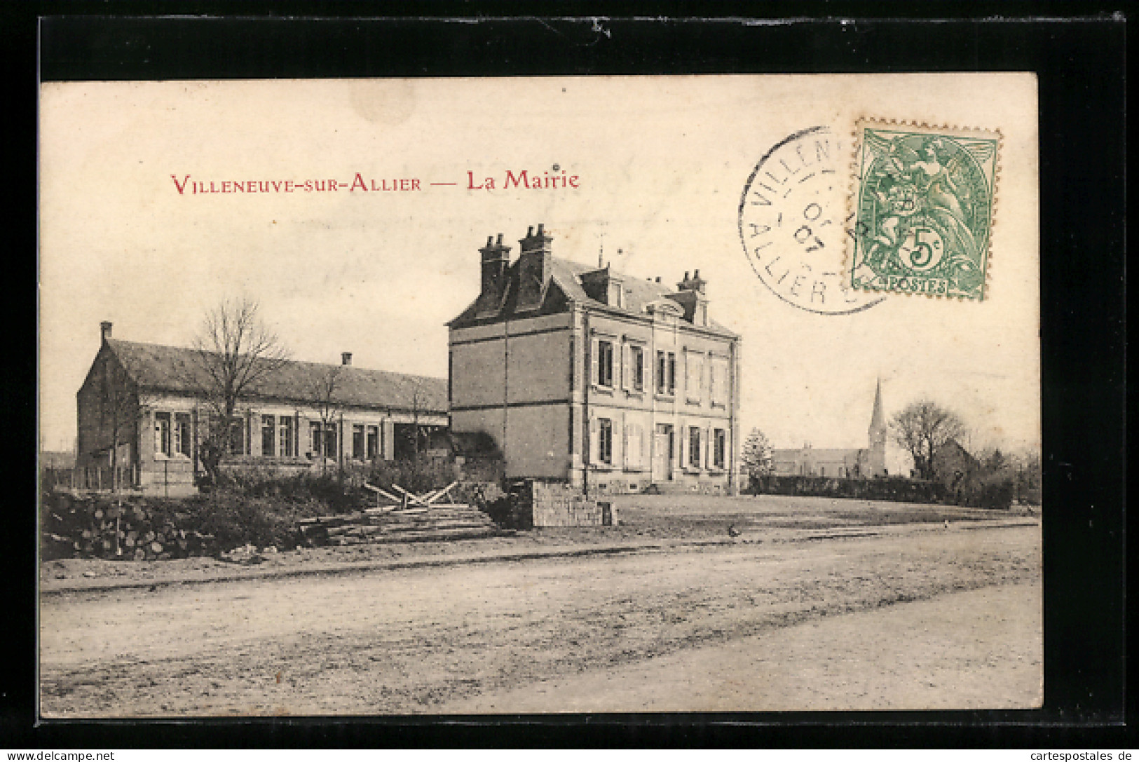 CPA Villeneuve-sur-Allier, La Mairie  - Autres & Non Classés