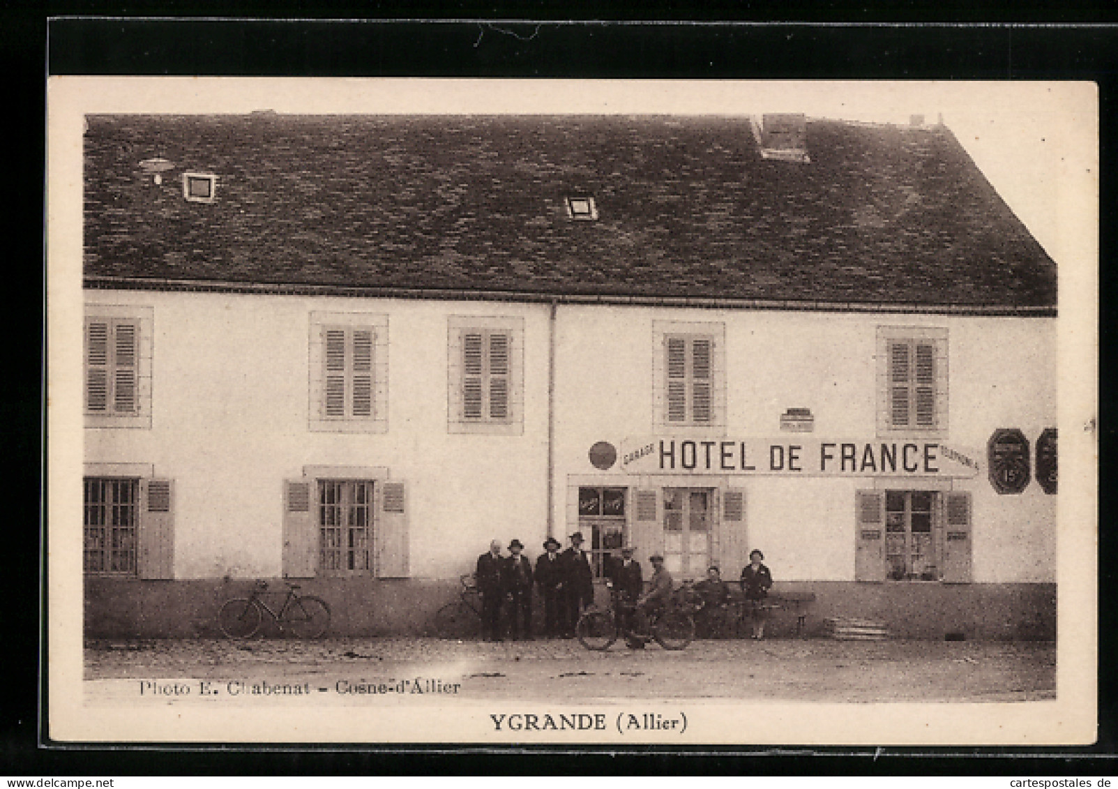 CPA Ygrande, Hotel De France  - Autres & Non Classés