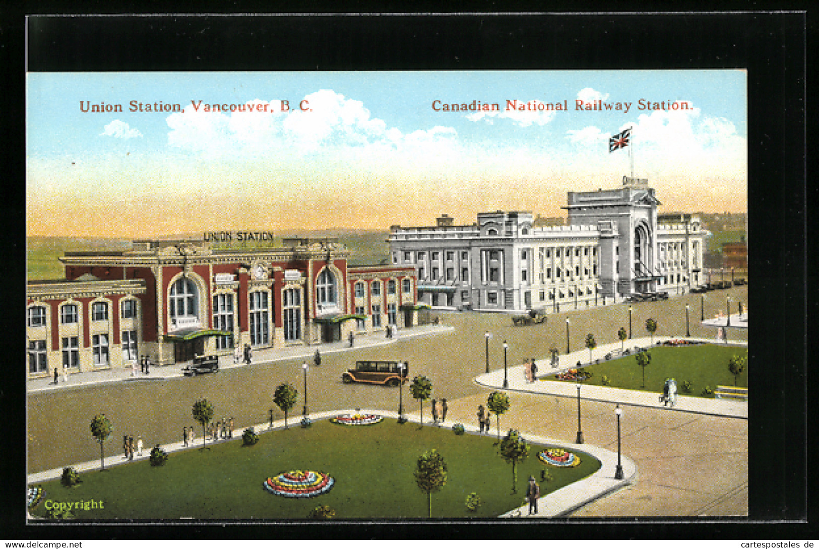 AK Vancouver /B.-C., Union Station, Canadian National Railway Station, Bahnhof  - Unclassified