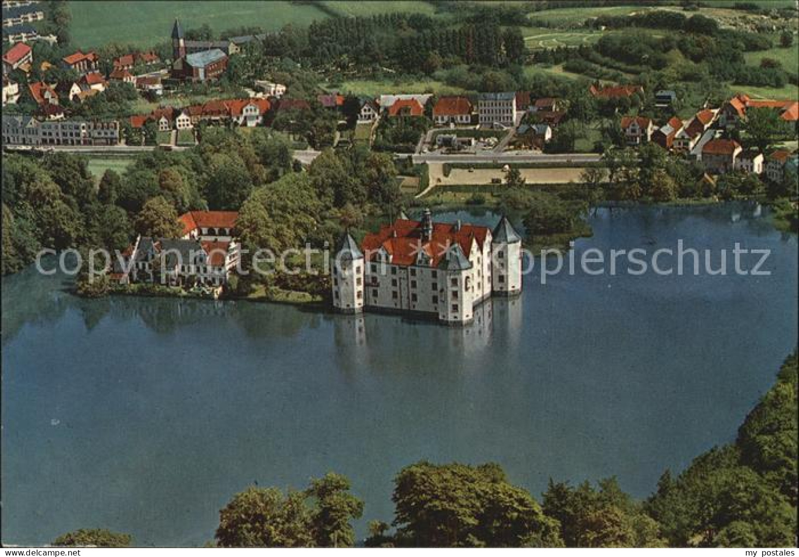 72556200 Gluecksburg Ostseebad Fliegeraufnahme Mit Wasserschloss Gluecksburg - Sonstige & Ohne Zuordnung