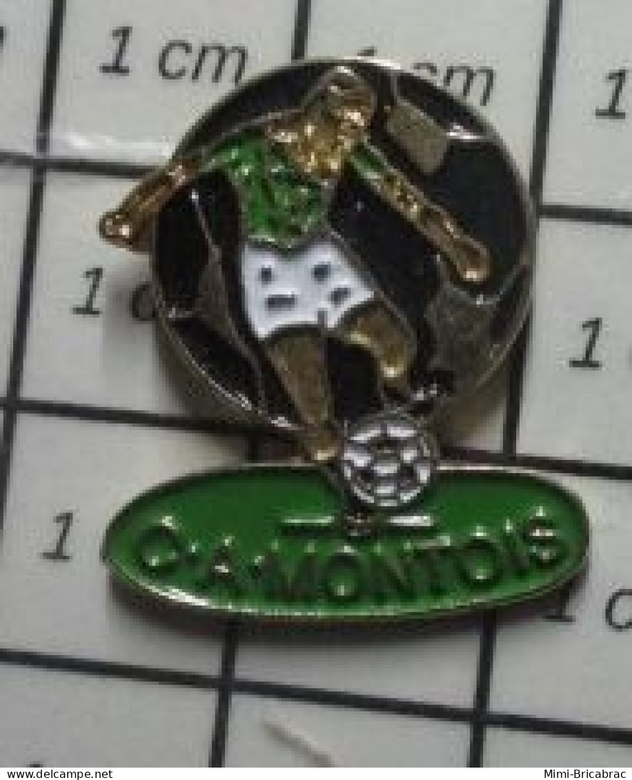 912E Pin's Pins / Beau Et Rare / SPORTS / CLUB FOOTBALL C.A. MONTOIS - Football
