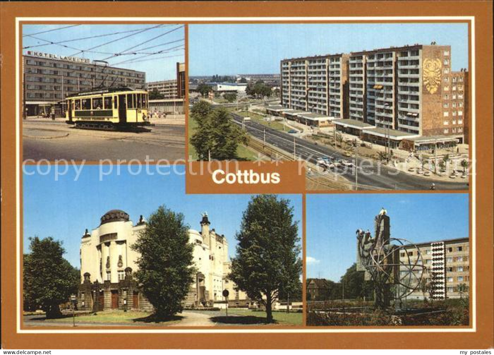 72555554 Cottbus Theater Stadtring Strassenbahn Cottbus - Cottbus