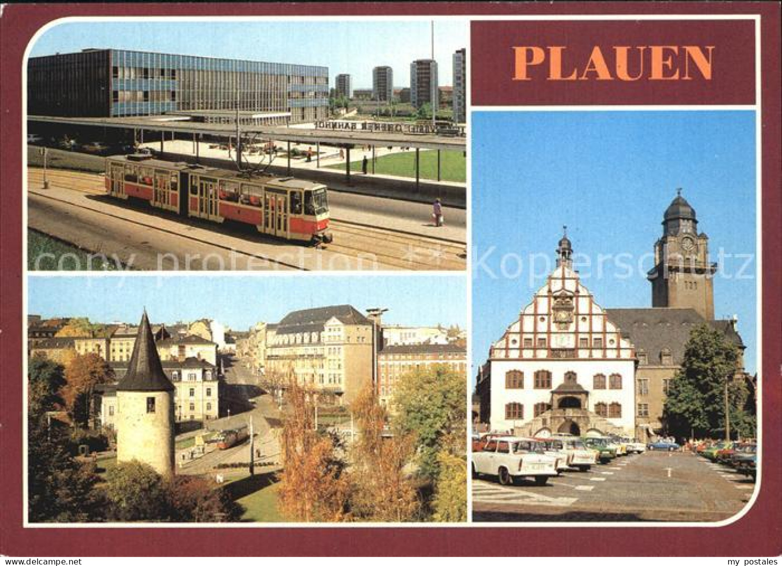 72553664 Plauen Vogtland Bahnhof Otto-Grotewohl-Platz Rathaus Plauen - Autres & Non Classés