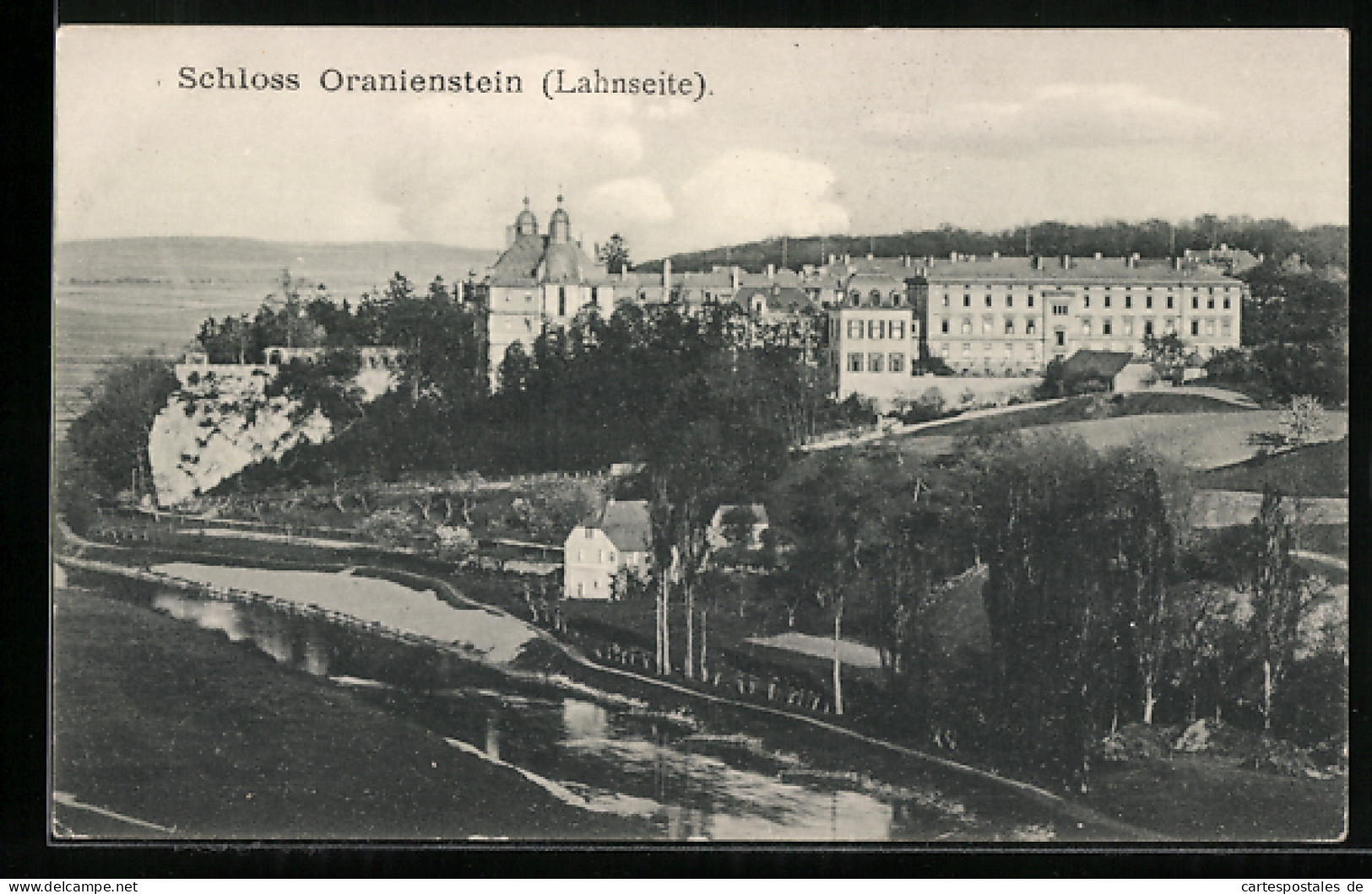 AK Blick Auf Das Schloss Oranienstein, Lahnseite  - Sonstige & Ohne Zuordnung