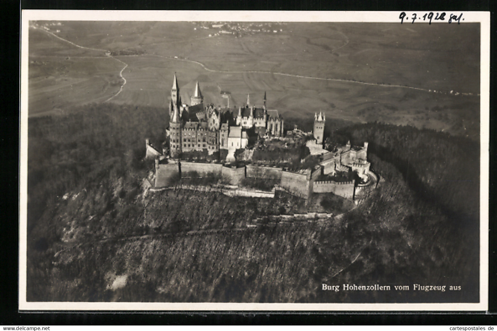 AK Hechingen, Burg Hohenzollern Aus Der Vogelschau  - Hechingen