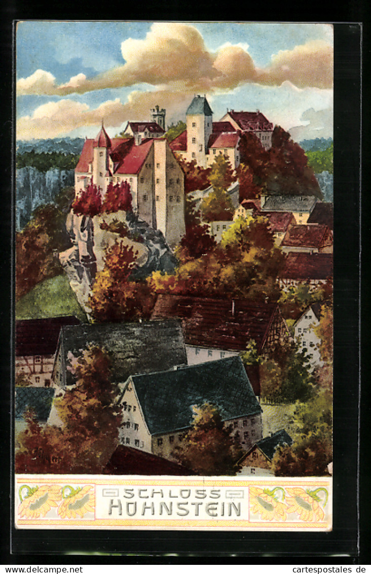 AK Hohnstein, Ortsansicht Mit Schloss  - Hohnstein (Sächs. Schweiz)