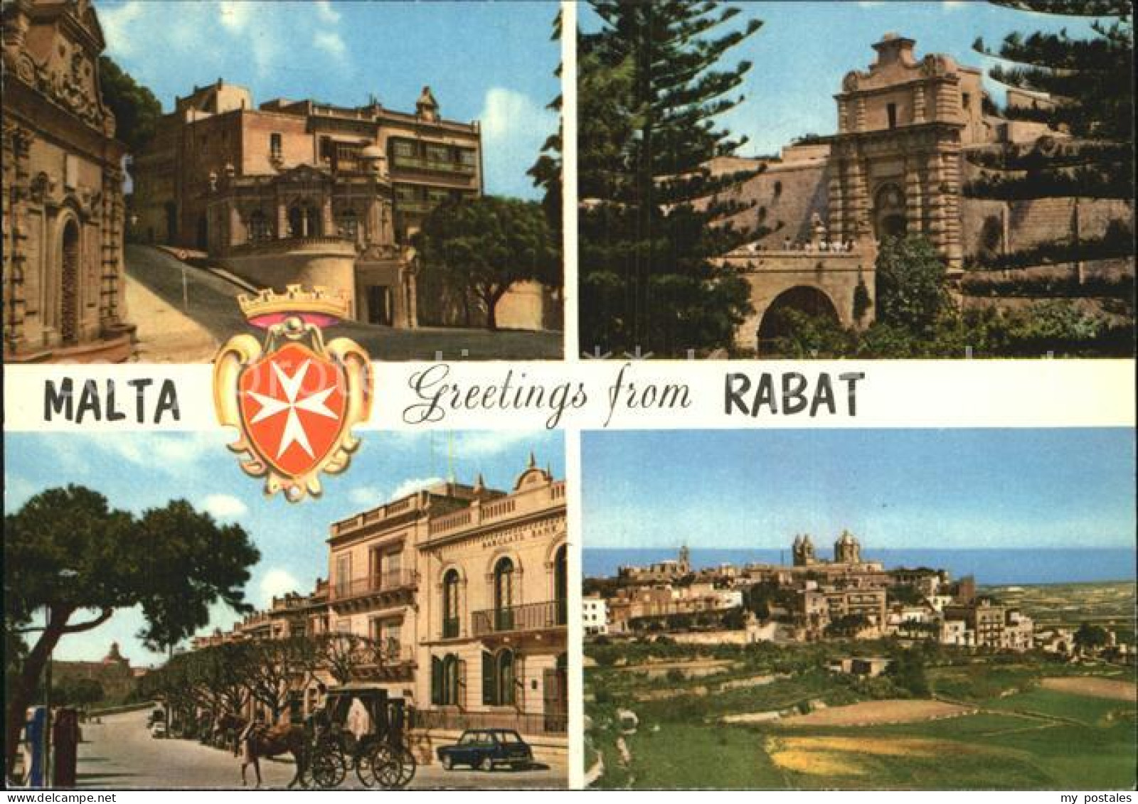 72552742 Rabat Malta Schloss Teilansichten Pferdekutsche Rabat Malta - Malte