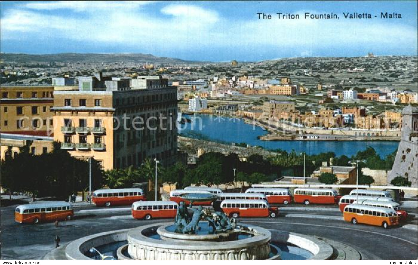 72552399 Valletta Malta The Trito Fountain Valletta Malta - Malte
