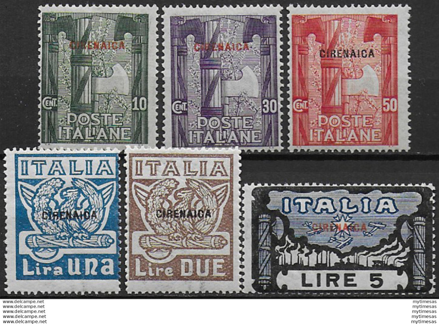 1923 Cirenaica Marcia Su Roma MNH Sassone N. 5/10 - Other & Unclassified