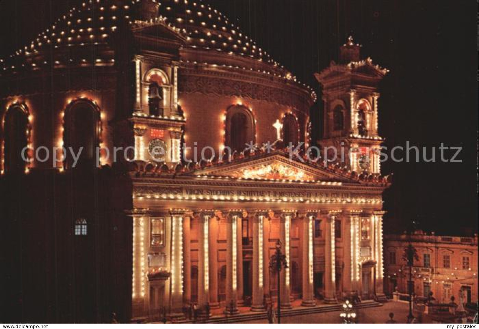 72552389 Malta Mosta Church At Night Malta - Malta
