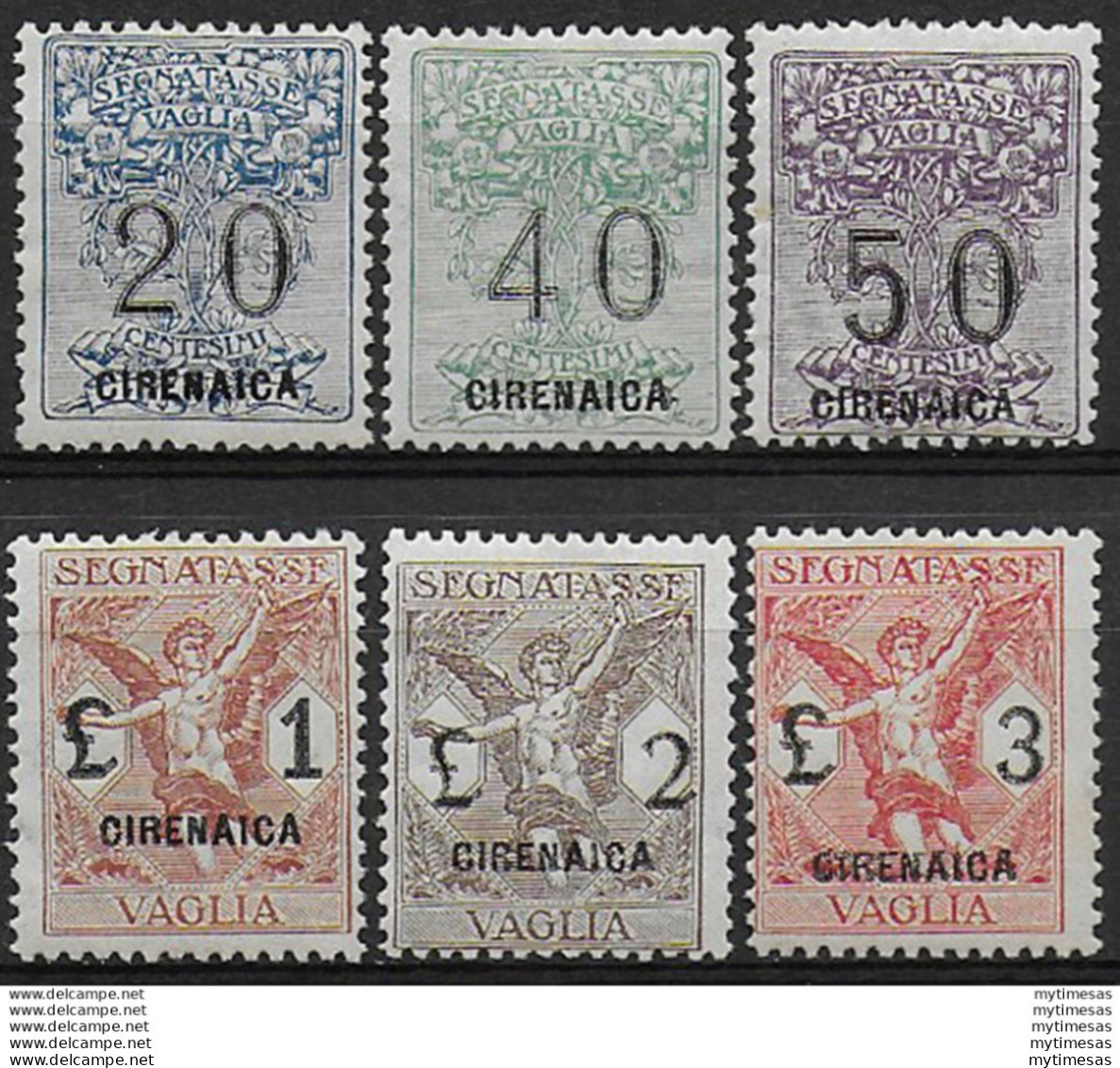 1924 Cirenaica Vaglia 6v. MNH Sassone N. 1/6 - Other & Unclassified