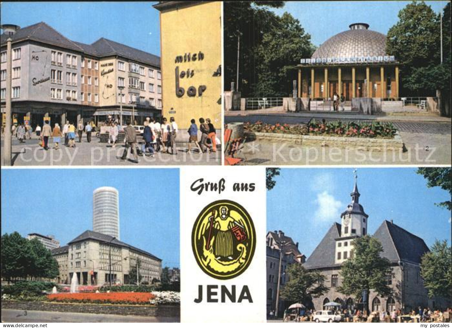 72551708 Jena Thueringen Kirchplatz Zeiss Planetarium Uni Hochhaus Rathaus Jena - Jena