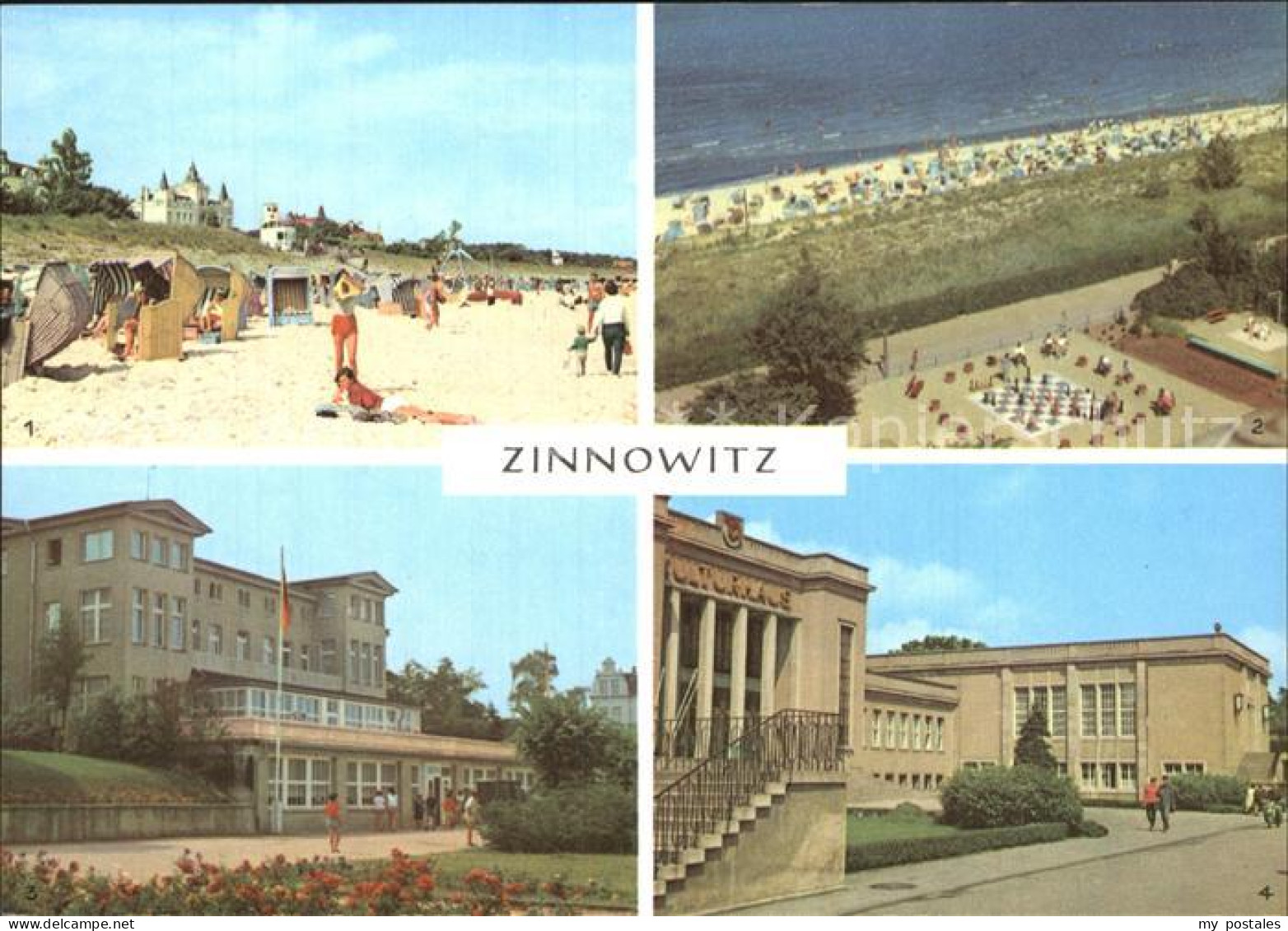 72551692 Zinnowitz Ostseebad Strand Sportanlage Haus Schmirgal Kulturhaus Zinnow - Zinnowitz