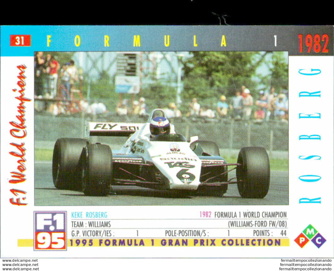 Bh31 1995 Formula 1 Gran Prix Collection Card Rosberg N 31 - Catalogues