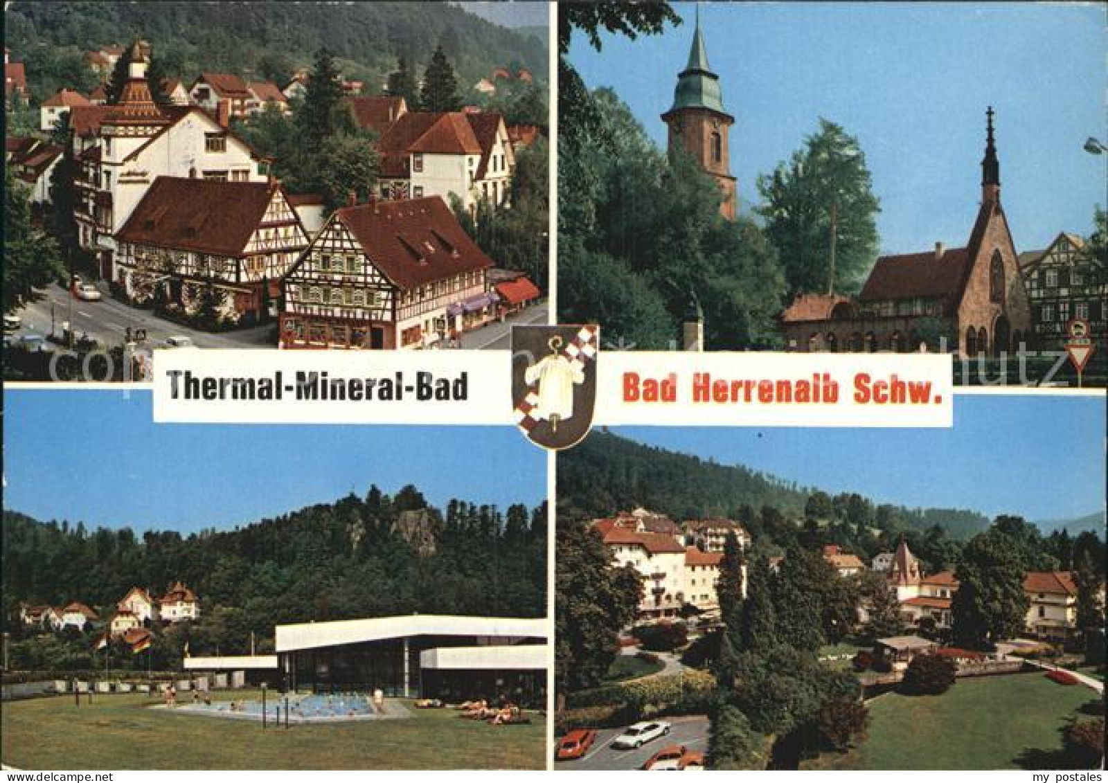 72551613 Bad Herrenalb Thermal Mineralbad Kirche Panorama Bad Herrenalb - Bad Herrenalb