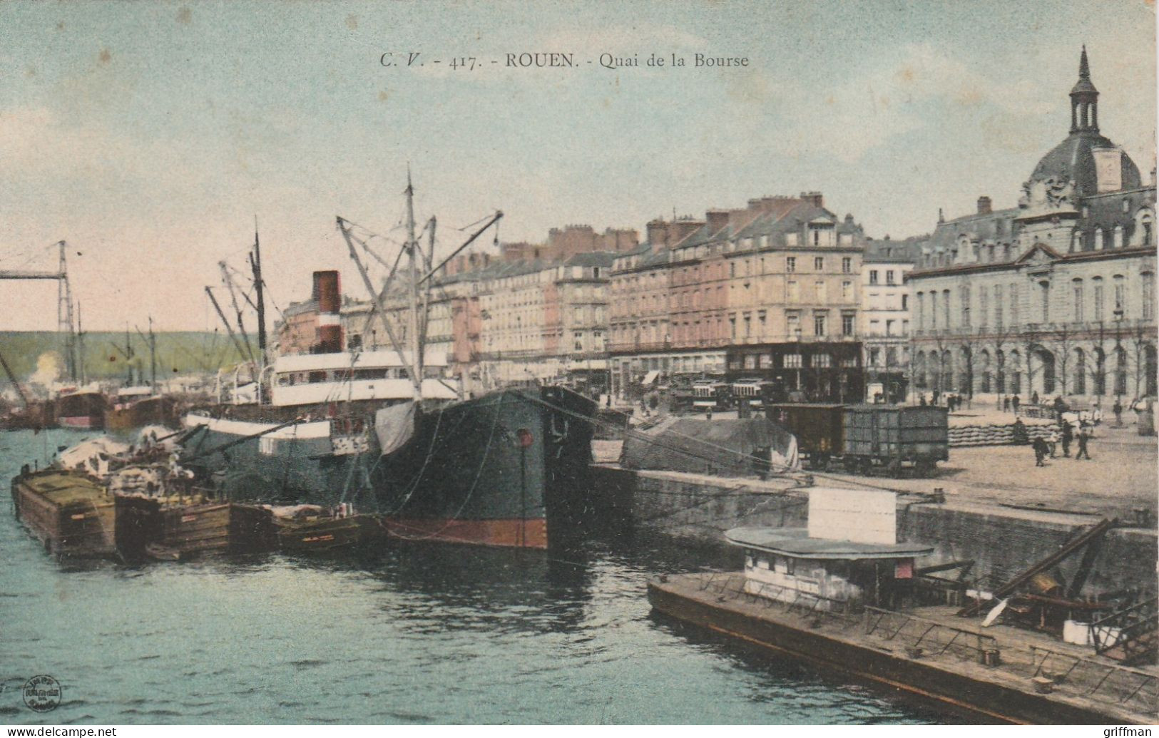 ROUEN QUAI DE LA BOURSE 1909 TBE - Rouen