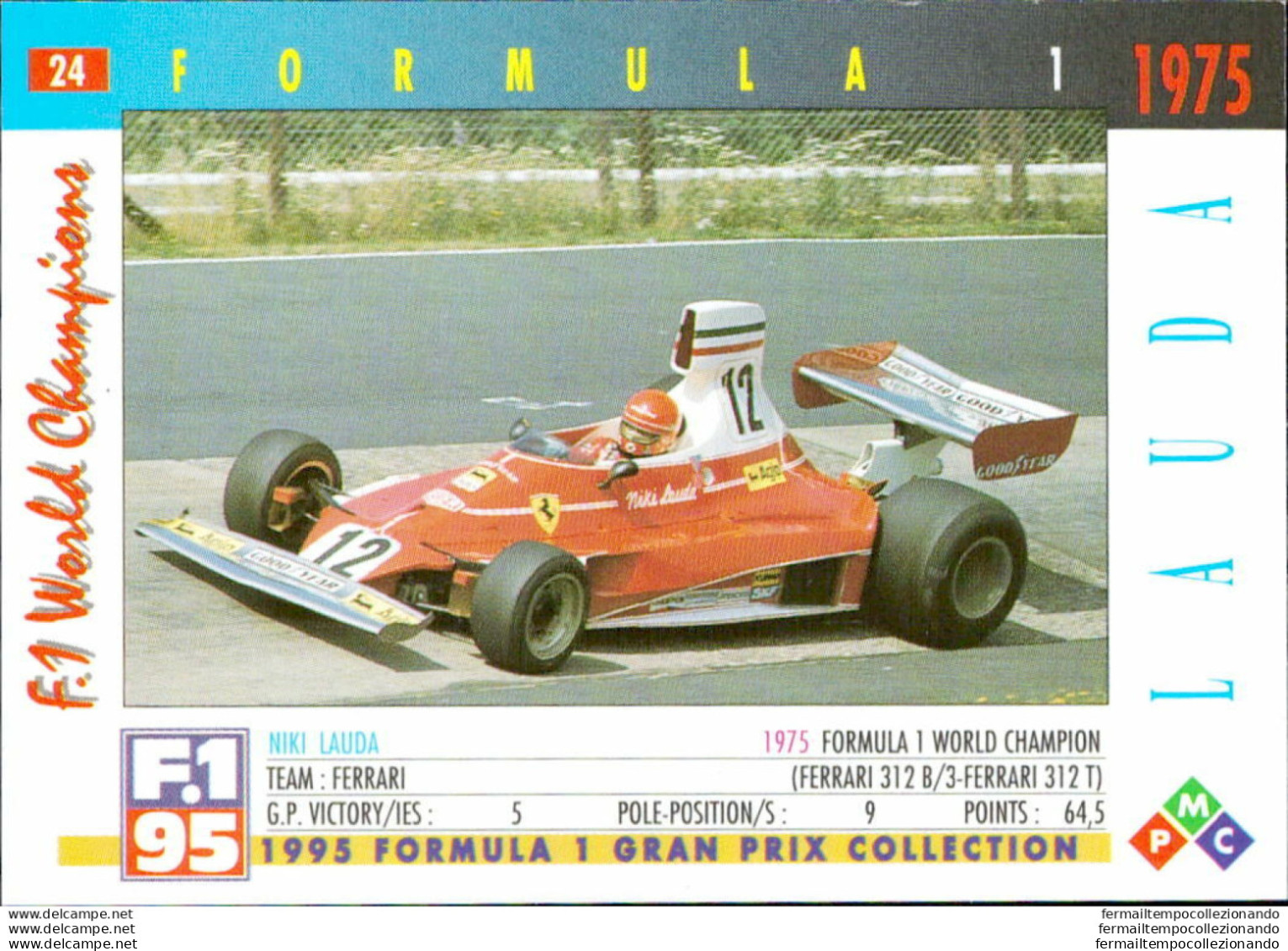 Bh24 1995 Formula 1 Gran Prix Collection Card Lauda N 24 - Catalogues