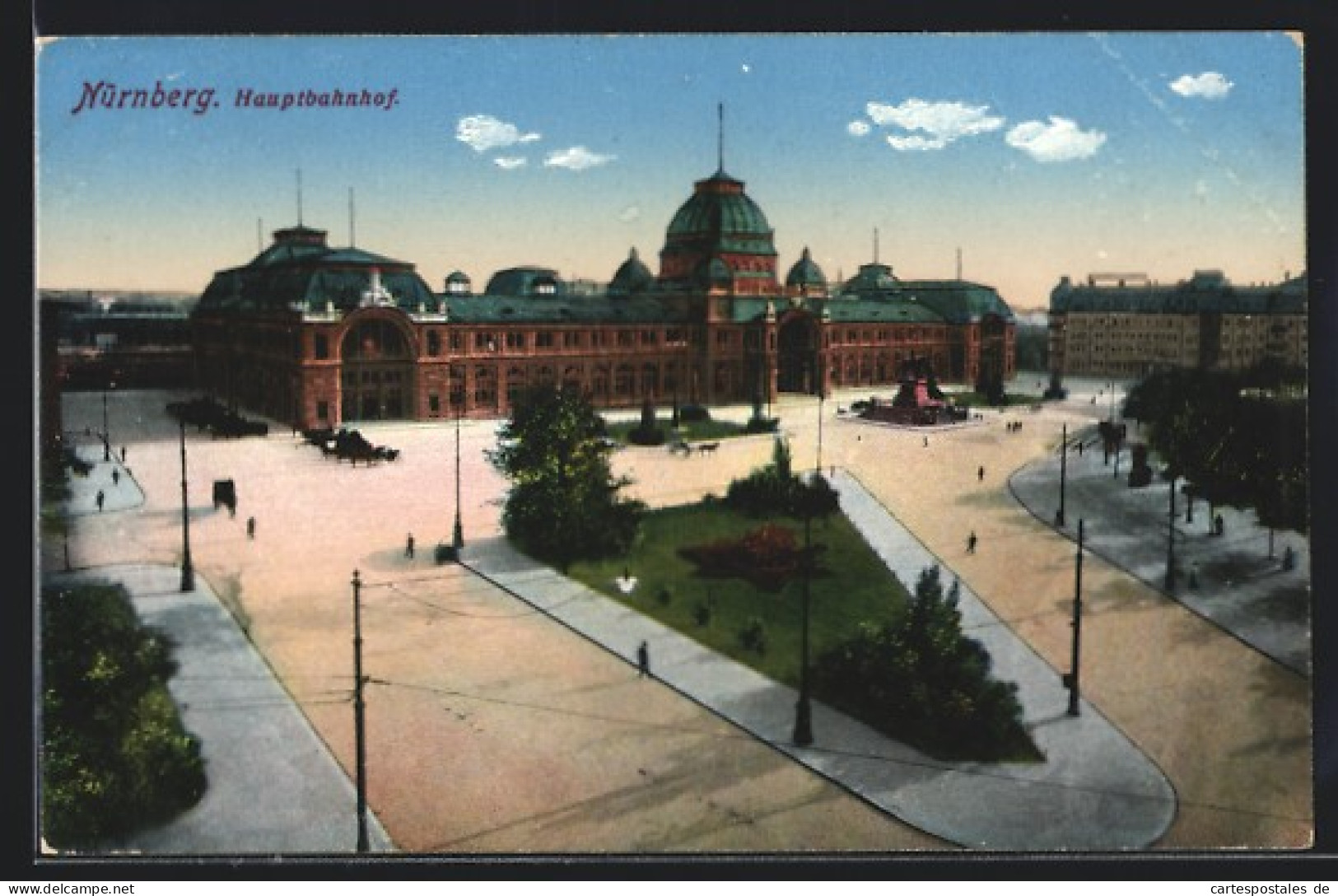 AK Nürnberg, Hauptbahnhof Mit Denkmal  - Nuernberg