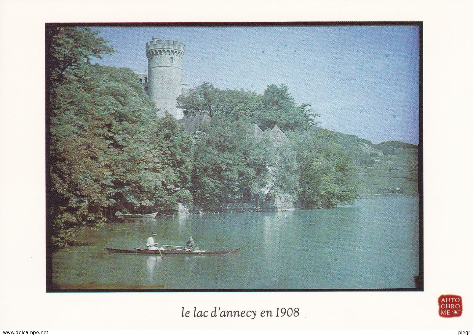 74108 02 02#3+15 - LE LAC D'ANNECY EN 1908 - PRES DU CHÂTEAU DE DUINGT - Duingt