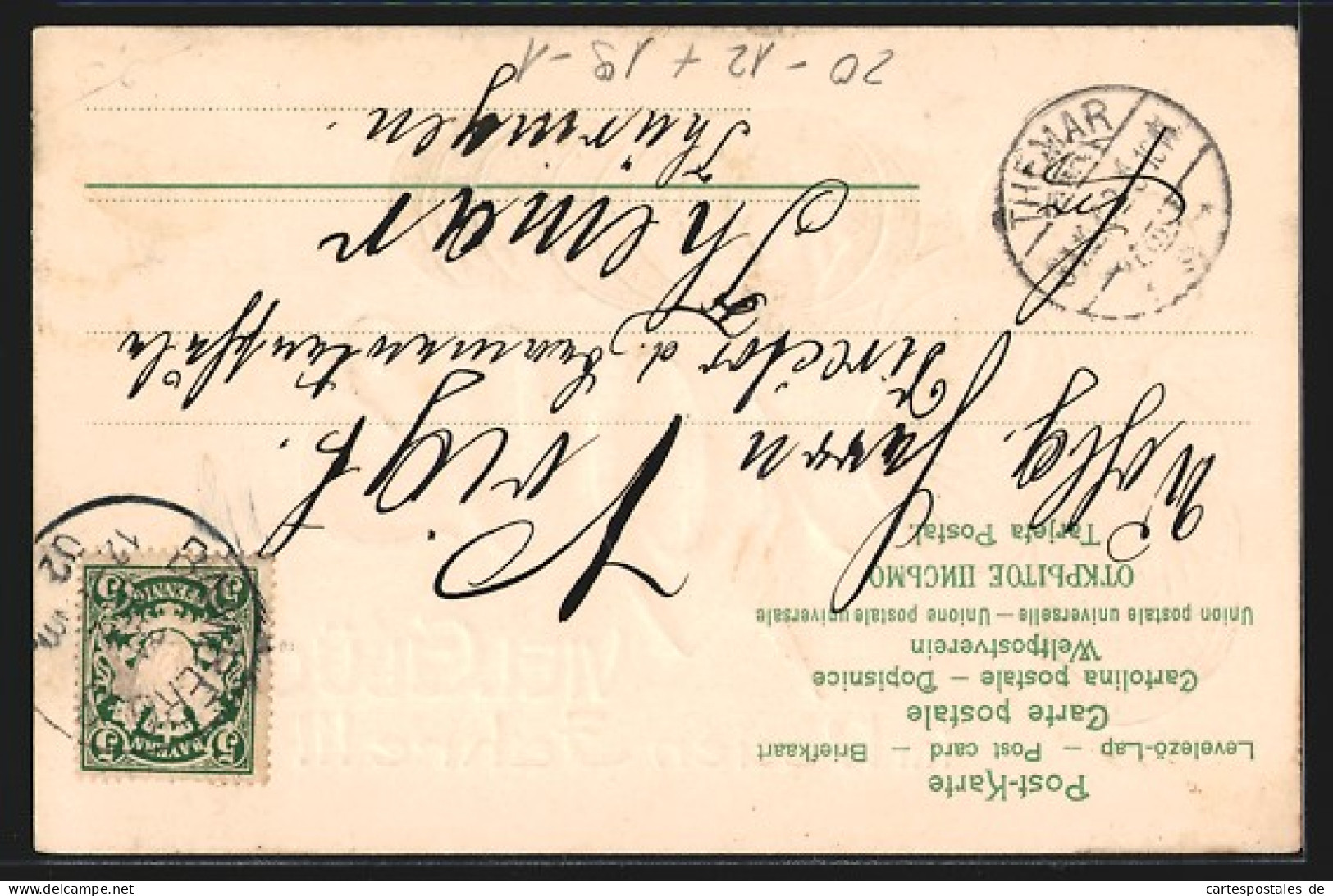AK Jahreszahl 1903 Mit Geldmünzen  - Coins (pictures)