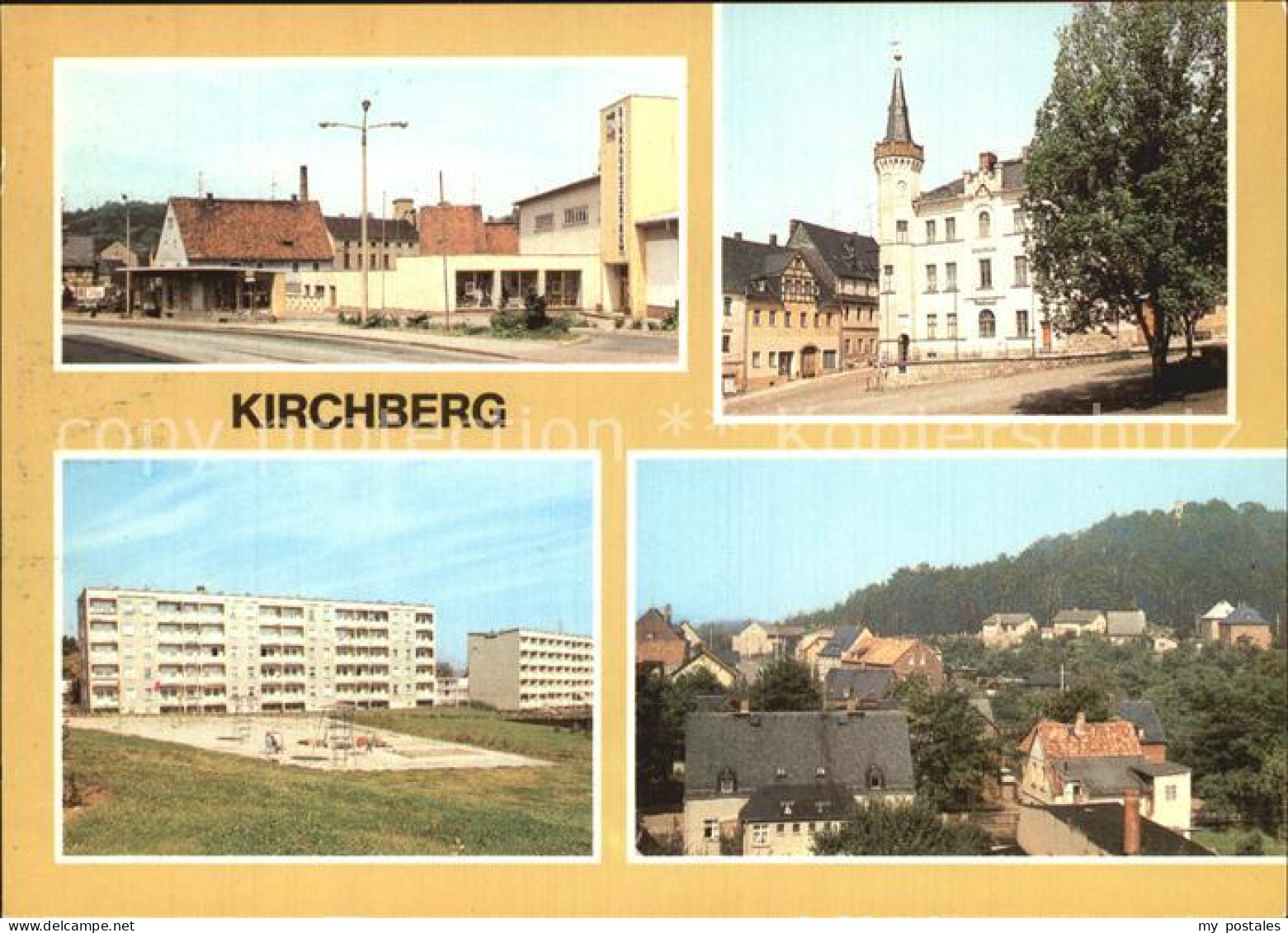 72550742 Kirchberg Sachsen Einkaufszentrum Rathaus Panorama Kirchberg Sachsen - Autres & Non Classés