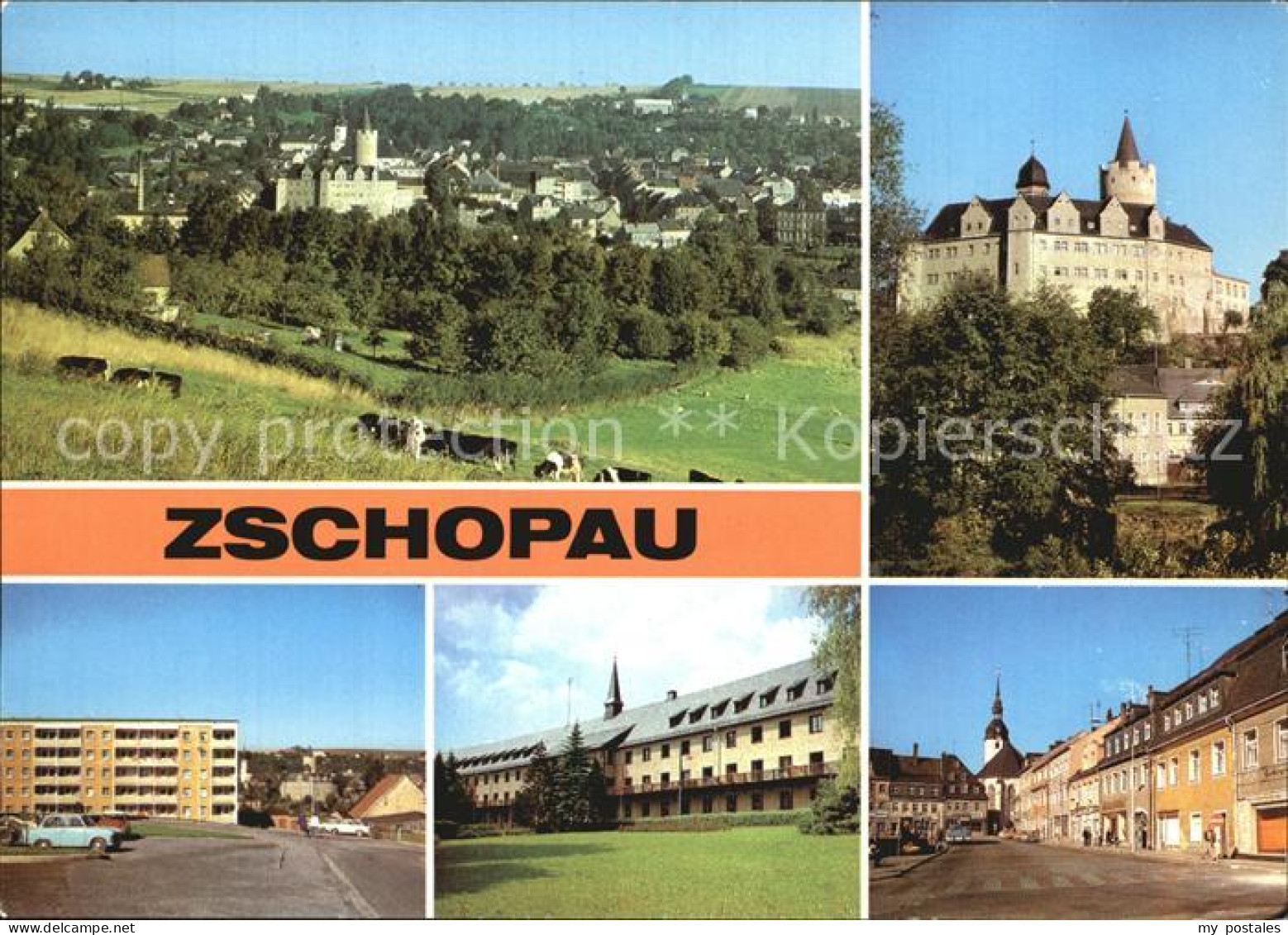 72550708 Zschopau Schloss Wildeck Stadtblick Warmbad Leninplatz Zschopau - Zschopau