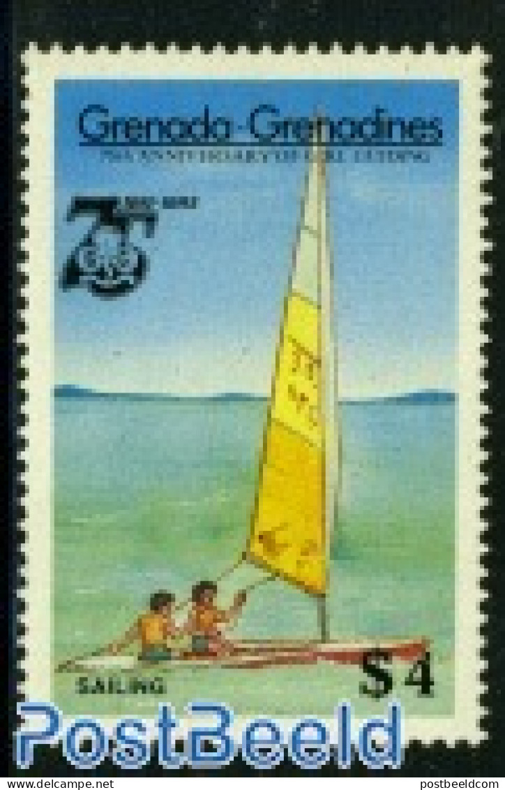 Grenada Grenadines 1985 Stamp Out Of Set, Mint NH, Sport - Transport - Scouting - Sport (other And Mixed) - Grenada (1974-...)