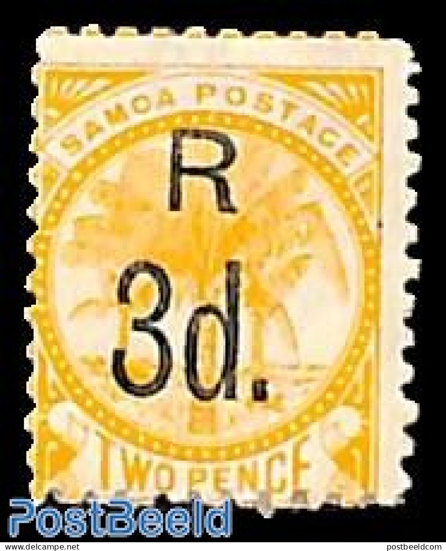 Samoa 1895 Overprint 1v, Unused (hinged), Nature - Trees & Forests - Rotary, Lions Club