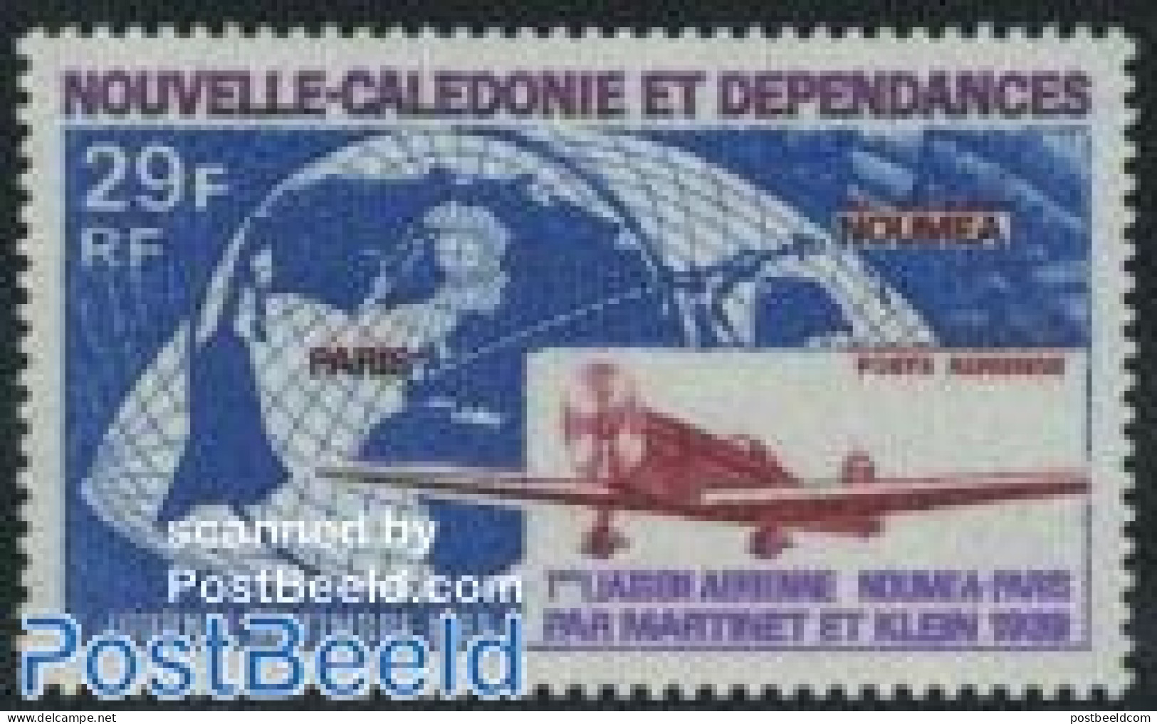 New Caledonia 1969 Stamp Day 1v, Mint NH, Transport - Various - Post - Stamp Day - Aircraft & Aviation - Maps - Unused Stamps