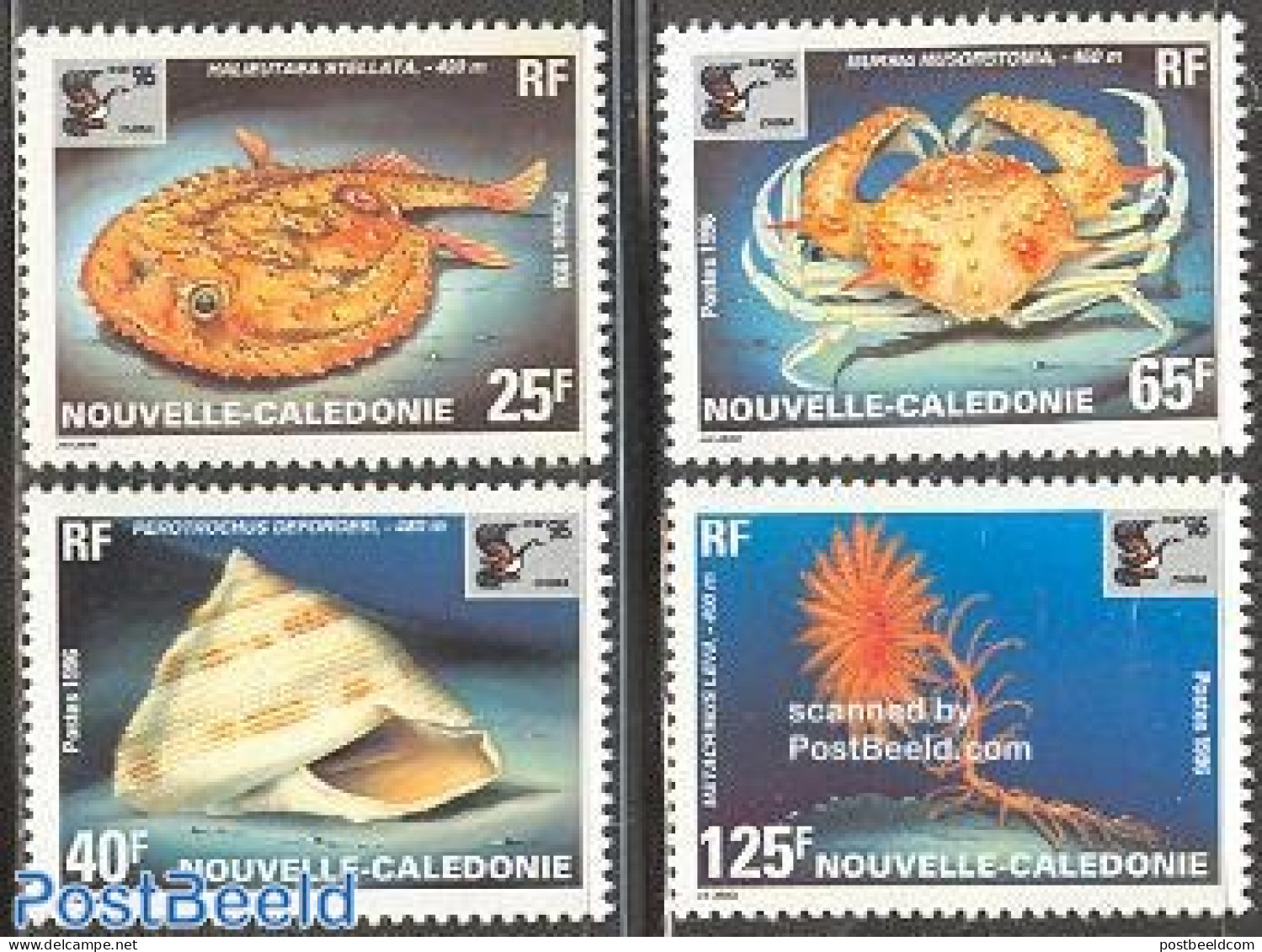 New Caledonia 1996 China 96 4v, Mint NH, Nature - Fish - Shells & Crustaceans - Philately - Crabs And Lobsters - Neufs