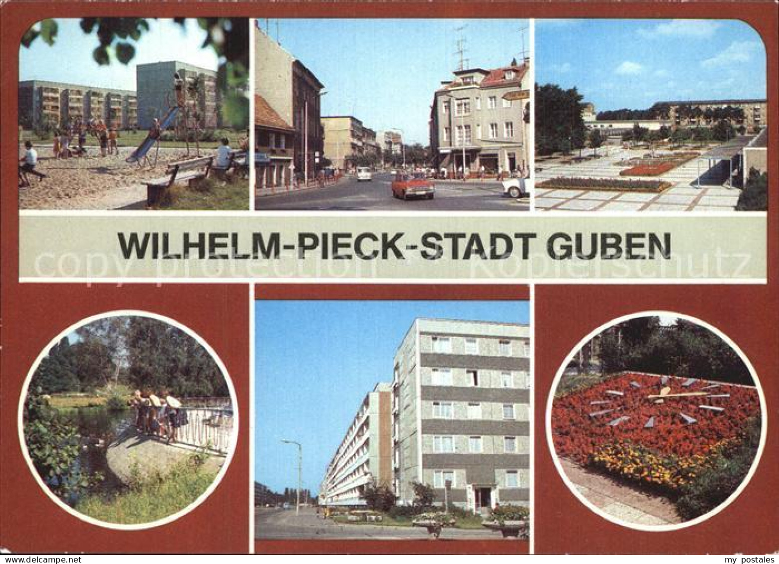 72550487 Guben Wilhelm Pieck Stadt Blumenuhr Stadtpark Guben - Guben