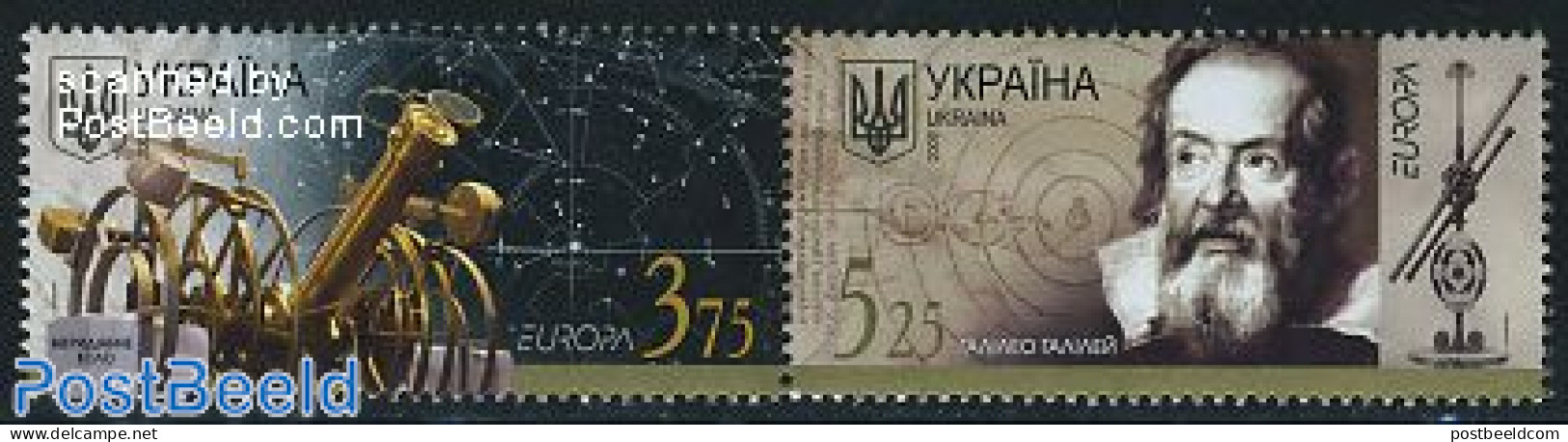Ukraine 2009 Europa, Astronomy 2v [:], Mint NH, History - Science - Europa (cept) - Astronomy - Astrologie