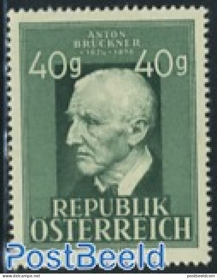 Austria 1949 A. Bruckner 1v, Mint NH, Performance Art - Music - Nuevos