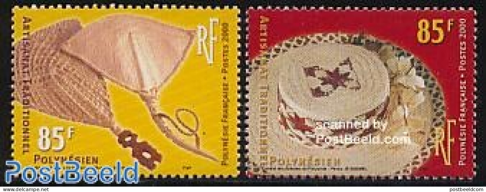 French Polynesia 2000 Handicrafts 2v, Mint NH, Art - Handicrafts - Unused Stamps