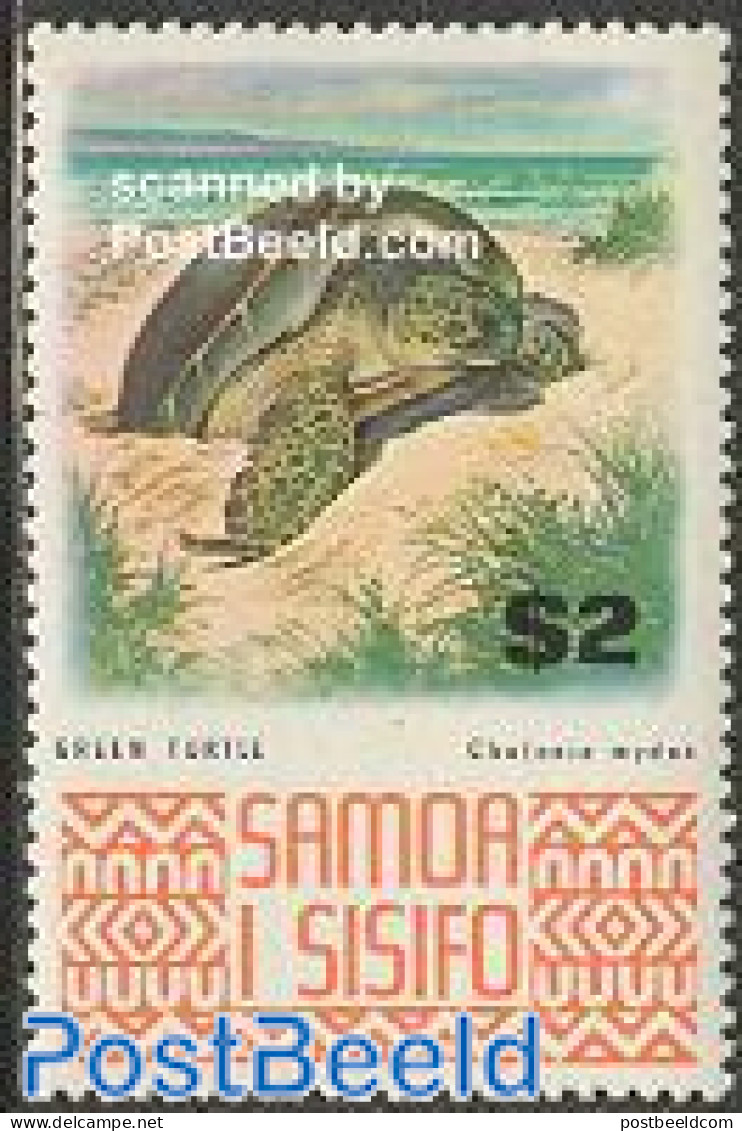 Samoa 1973 Definitive, Green Turtle 1v, Mint NH, Nature - Animals (others & Mixed) - Reptiles - Turtles - Samoa (Staat)