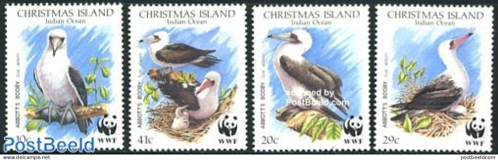 Christmas Islands 1990 WWF, Birds 4v, Mint NH, Nature - Birds - World Wildlife Fund (WWF) - Christmas Island