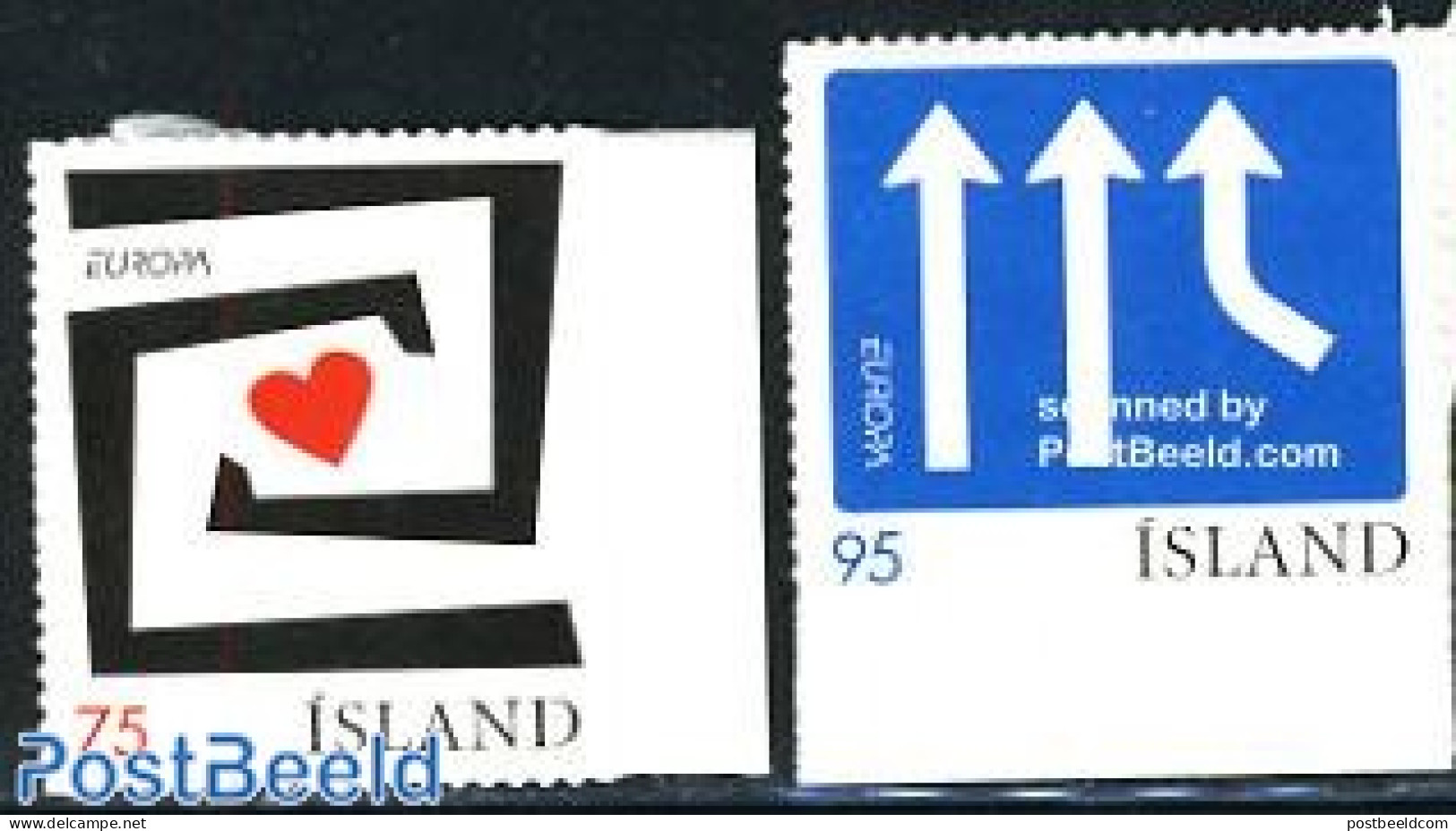 Iceland 2006 Europa 2v S-a (from Booklets), Mint NH, History - Europa (cept) - Art - Poster Art - Neufs