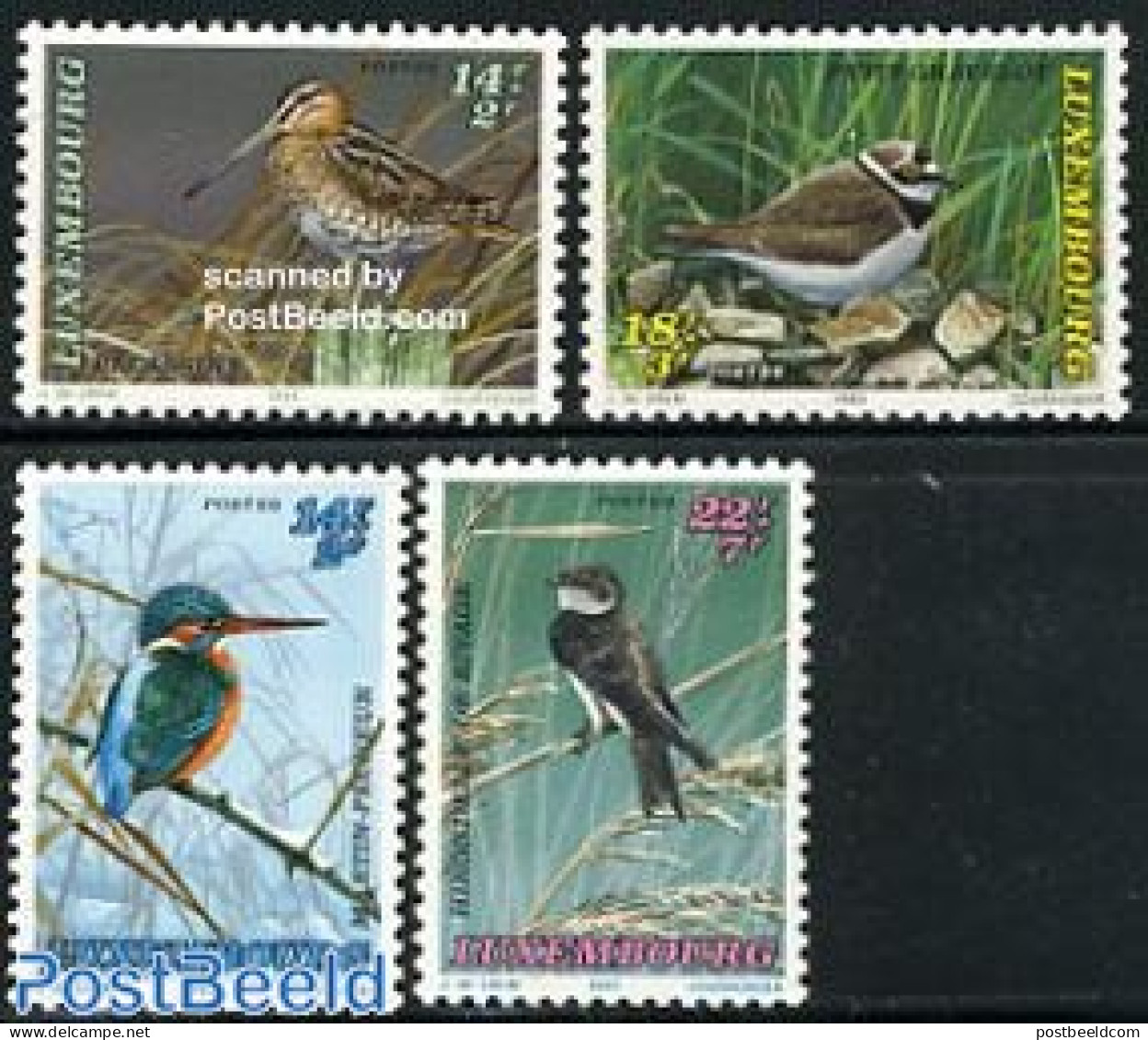 Luxemburg 1993 Birds 4v, Mint NH, Nature - Birds - Kingfishers - Ungebraucht