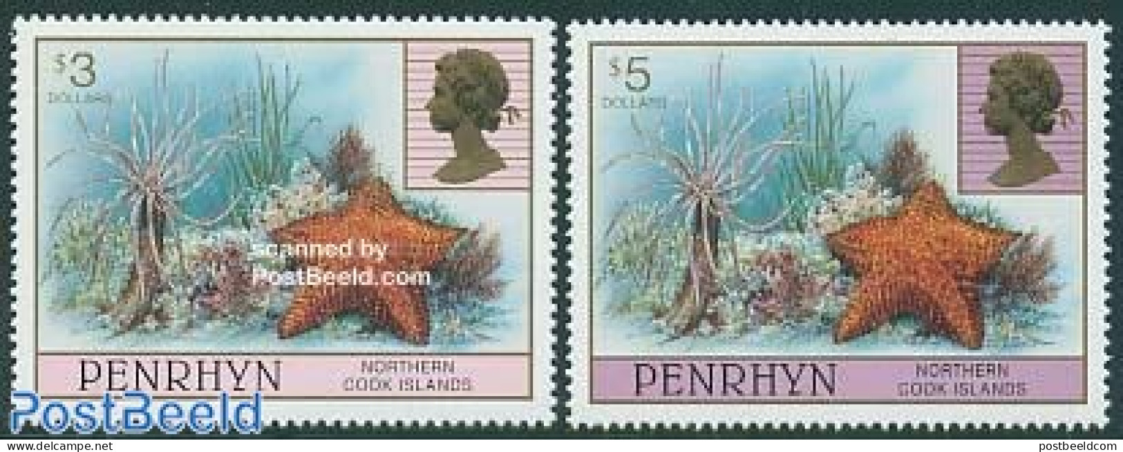 Penrhyn 1994 Definitives 2v, Mint NH, Nature - Penrhyn